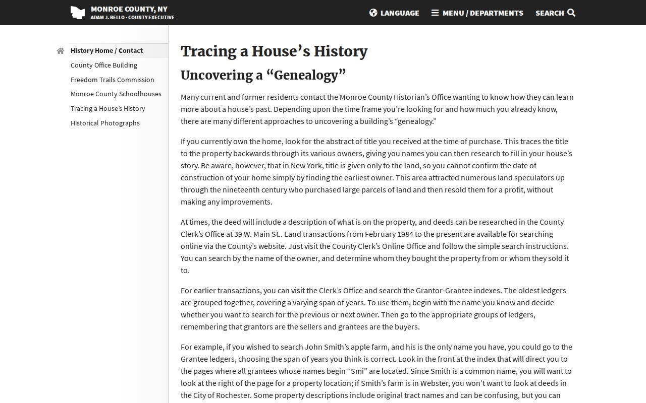Town of Webster previous residents Monroe County house history guide